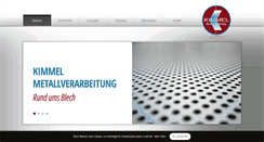 Desktop Screenshot of kimmel-metall.de