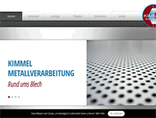 Tablet Screenshot of kimmel-metall.de